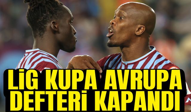 Trabzonspor  Türkiye Kupası İle Birlikte Avrupa defterini de Kapattı