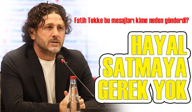 Fatih Tekke'den Şampiyonlar Ligi Yorumu: "Hayal Satmaya Gerek Yok, Gerçekçi Olmak Gerekir"