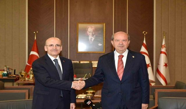 KKTC Cumhurbaşkanı Tatar, Bakan Şimşek’i kabul etti