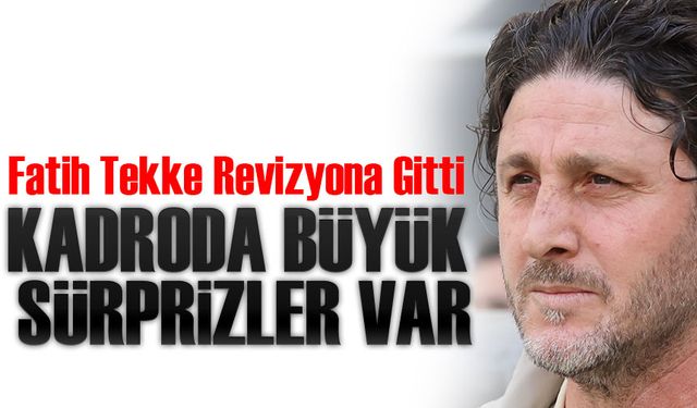Trabzonspor Teknik Direktörü Fatih Tekke Kasımpaşa Deplasmanında Revizyona Gitti