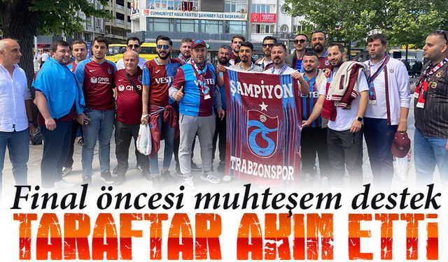 Gaziantep Bordo-Maviye Büründü! Trabzonspor Taraftarından Final Öncesi Muhteşem Destek