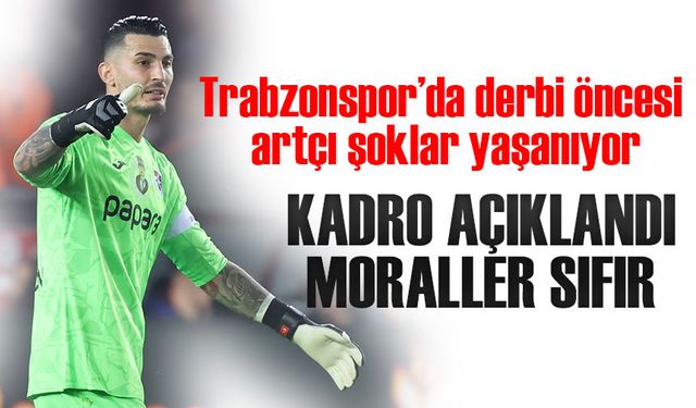 Trabzonspor’da Kasımpaşa Maçı Öncesi Şok! Uğurcan ve Savic Kadroda Yok