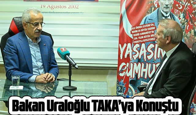 Bakan Uraloğlu TAKA’ya Konuştu: “Trabzon’un Geleceğini Raylar, Tüneller ve Turizm Şekillendirecek”