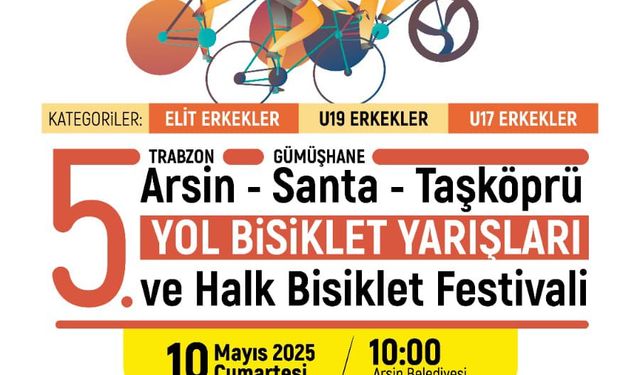 Yanbolu Vadisi’nde Pedallar Doğayla Buluşuyor: Arsin Bisiklet Yarışları Başlıyor
