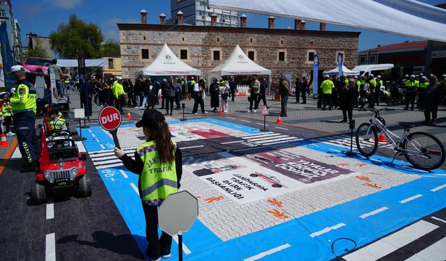 Samsun’da Trafik Haftası Renkli Görüntülere Sahne Oldu
