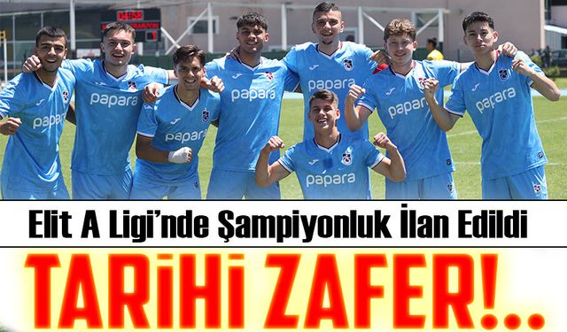 Trabzonspor U19’dan Tarihi Zafer! Elit A Ligi’nde Şampiyonluk İlan Edildi