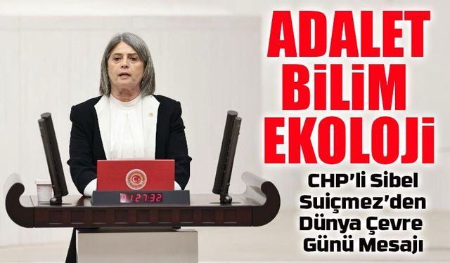 CHP’li Sibel Suiçmez’den Dünya Çevre Günü Mesajı: “Doğa Ranta Teslim Edilemez”