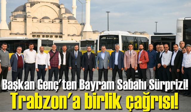 İskenderpaşa'da namaz, TULAŞ'ta bayramlaşma... Trabzon'a birlik çağrısı!
