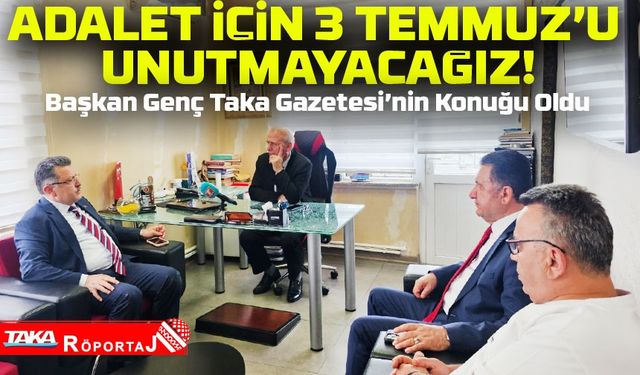 Trabzon Büyükşehir Belediye Başkanı Ahmet Metin Genç Taka Gazetesi’nde Sabah Kahvaltısının Konuğu Oldu