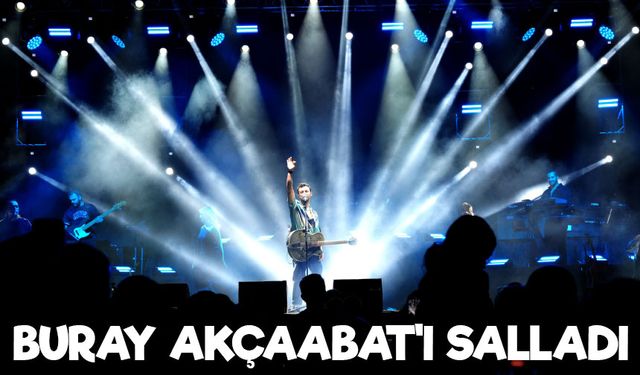 Akçaabat Festivali Buray konseriyle coşkulu başladı