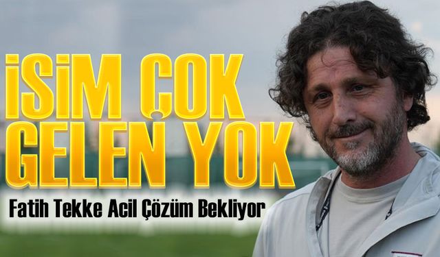 Trabzonspor’da Orta Saha Alarmı! Fatih Tekke Acil Çözüm Bekliyor