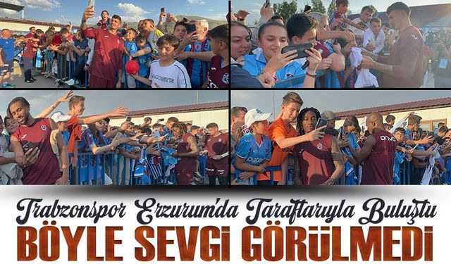 Trabzonspor Erzurum’da Taraftarıyla Buluştu: Coşku, Sevgi ve İmzalarla Dolu Anlar