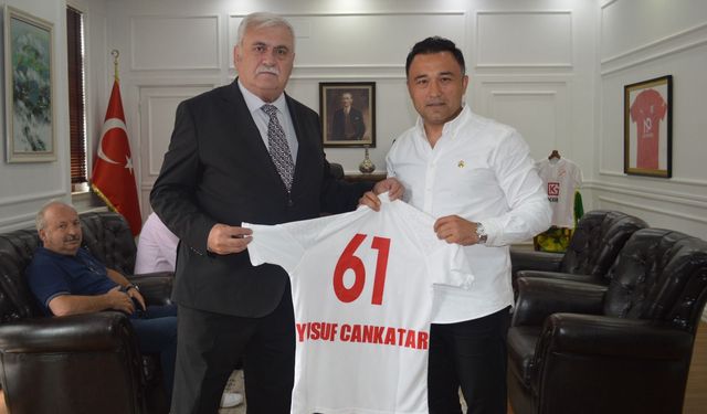 Sebat Gençlik Başkanı, Akçaabat Kaymakamı Cankatar’ı ziyaret etti
