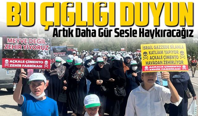 Bahçeli Halkından Çimento Fabrikasına Tepki: “Temiz Hava, Temiz Toprak İstiyoruz”