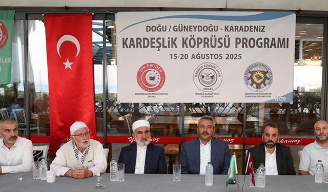 “Kardeşlik Köprüsü” Rize’de güçlü bir mesaj verdi