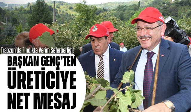 Trabzon’da Fındıkta Verim Seferberliği! Başkan Genç’ten Üreticiye Net Mesaj