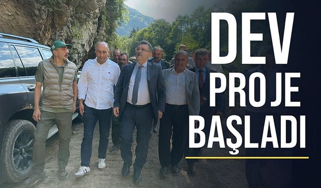 Maçka’dan Akçaabat ve Düzköy’e Uzanan Dev Yol Projesi Başladı