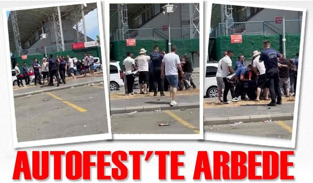 Trabzon’daki Araç Festivalinde Polis ve Zabıta Arasında Arbede