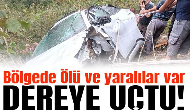 Giresun’da Feci Kaza! Otomobil Dereye Uçtu: 1 Ölü, 2 Yaralı