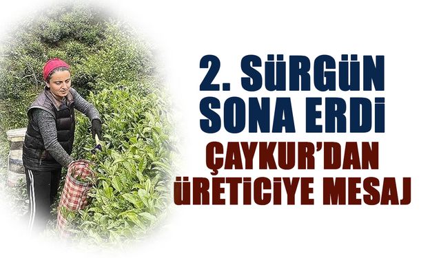 İkinci Sürgün Sona Erdi! ÇAYKUR'dan Mesaj
