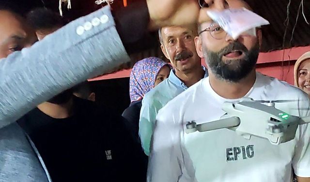 Drona Para Takmak İstedi! Şok Kaza...