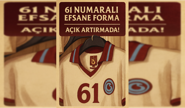 Trabzonspor’un tarihi şampiyonluğunun simgesi olan beyaz formanın özel üretim 61 numaralı edisyonu satışa sunuldu