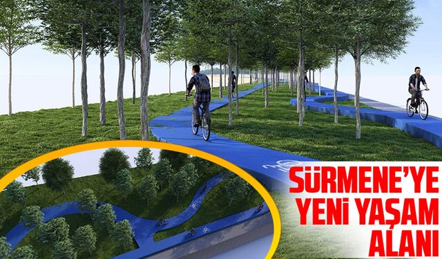 "Trabzon Büyükşehir’den Sürmene’ye Modern Bisiklet Yolu"