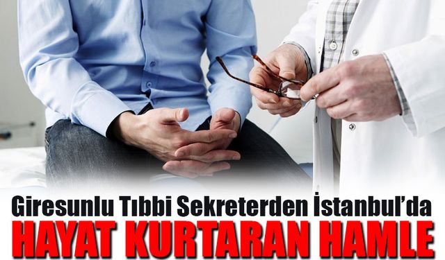 Giresunlu Tıbbi Sekreter Fatih Parlak, Heimlich Manevrası ile Hayat Kurtardı