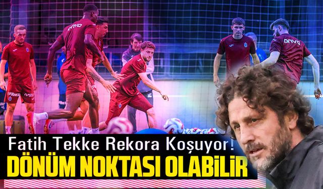 Fatih Tekke Rekora Koşuyor! Samsunspor Maçı Kariyerinin Dönüm Noktası Olabilir