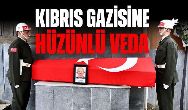 Trabzon’da Kıbrıs Gazisine Hüzünlü Veda