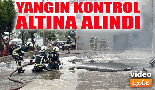 Trabzon’da AVM deposunda çıkan yangın kontrol altına alındı, zarar büyük