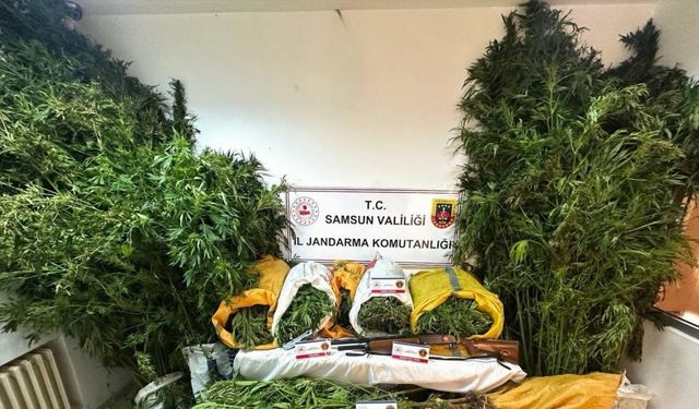 Samsun’da 57 kilo 955 gram kubar esrar ele geçti