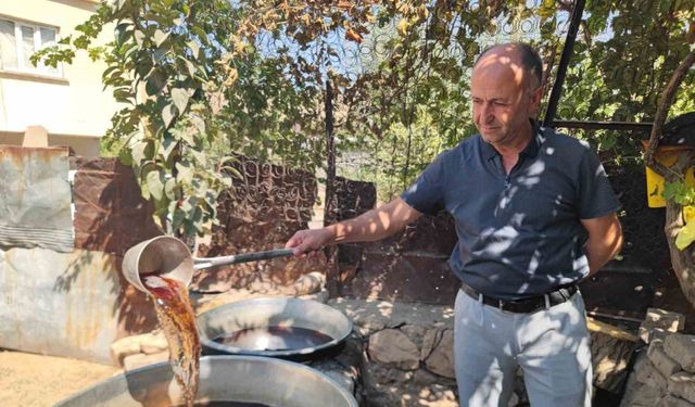 Siirt’te sinceri üzümünden pekmez yapımına başlandı