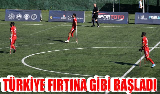 Trabzon’da Ampute Uluslar Ligi Coşkusu: Türkiye Fırtına Gibi Başladı