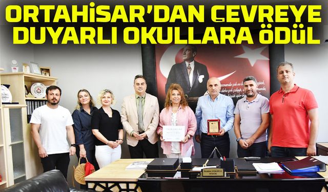 Ortahisar Belediyesi'nden Çevreci Okullara Teşekkür Belgesi