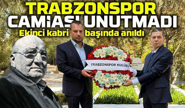 Trabzonspor’un efsane başkanı Şamil Ekinci kabri başında anıldı