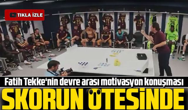 Fatih Tekke’nin Konuşması: Mücadele ve Disiplin Çağrısı. Hakem Kararları Maçı Gölgeledi