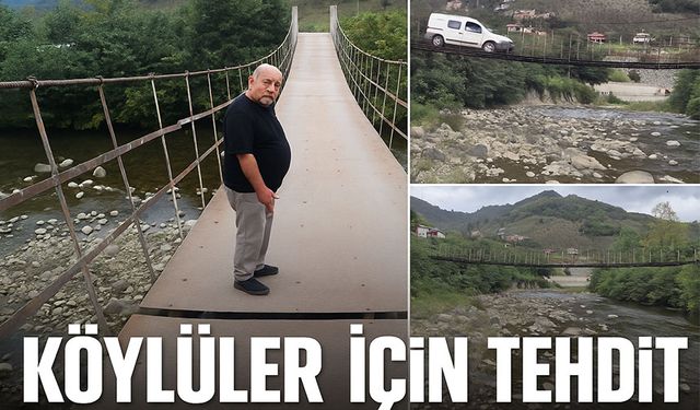 Giresun Bulancak’ta Köy Halkını Tehdit Eden Köprü: “Can Güvenliğimiz Yok”