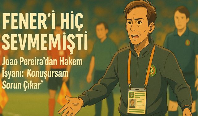 Joao Pereira’dan Hakem İsyanı: “Konuşursam Sorun Çıkar”