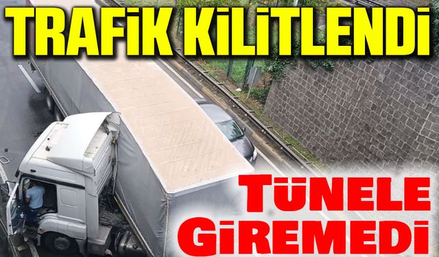 Trabzon Tüneli Girişinde Kaza: Trafik Kilitlendi