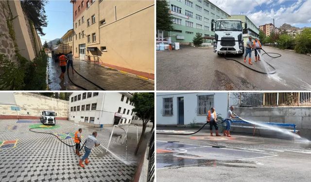 Okullarda hijyen çalışması: Gümüşhane’de öğrenciler temiz sınıflarda ders başı yapacak