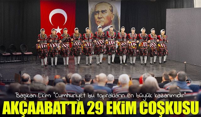 Akçaabat’ta 29 Ekim Cumhuriyet Bayramı coşkuyla kutlandı