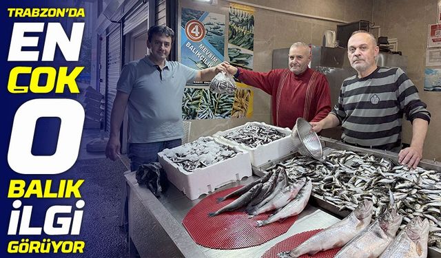 Trabzon’da balık tezgahlarının gözdesi istavrit oldu