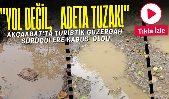 Trabzon'da Bu Yoldan Geçen Bir Daha Geçmiyor: Akçaabat Acısu Mahallesi’nde Çukurlu Yol Çilesi Bitmiyor!