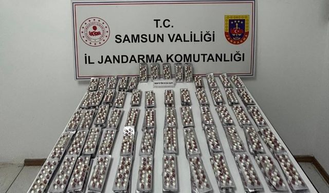 Evinde 3 bin 472 adet sentetik ecza ele geçirilen şahıs gözaltına alındı