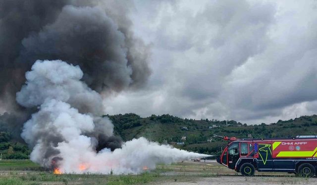 Ordu-Giresun Havalimanı’nda acil durum tatbikatı