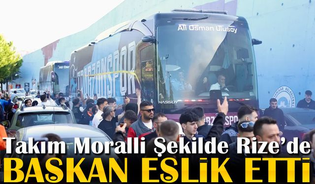 Trabzonspor kafilesi, Çaykur Didi Stadyumu’na giriş yaptı