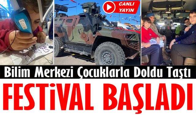Trabzon Bilim Festivali Başladı: Özdemir Bayraktar Bilim Merkezi Çocuklarla Doldu Taştı