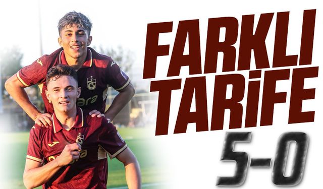 Trabzonspor U19’dan Kayserispor’a Farklı Tarife