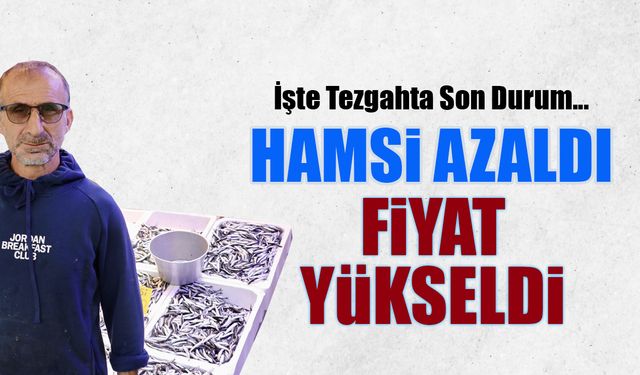 Hamsi Azaldı, Fiyat Yükseldi! İşte Tezgahta Son Fiyatlar...